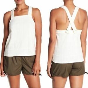 Madewell Ivory Apron Tank Top Size XL